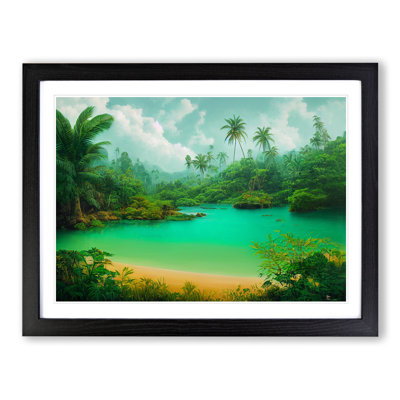 XH1022-9233X Tropical Forest Beach Vol.3 - Single Picture Frame Painting