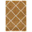 Tapis géométrique doré / ivoire Arauz-949948876