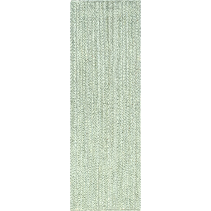 Rigo Hand Woven Farmhouse Jute Area Rug, Runner 2' 6" x 6'