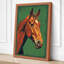 Proud Horse in Profile Retro - Wrapped Canvas-1555406074-1555406075