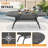 Patio Dining Set with Oval Table , Blue Cushions Included-94516822