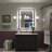 Wayfair Basics® UL Certified Front & Back LED Anti-Fog Tempered Glass Framed Bathroom/Vanity Mirror-1233668543