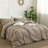 MooMee Duvet Cover Set 100% Washed Cotton Linen Like Textured Lightweight-124390650-109236633