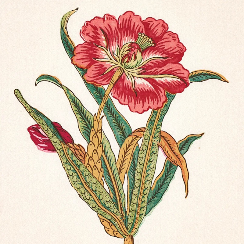 Servilia Stripe Fabric, Red