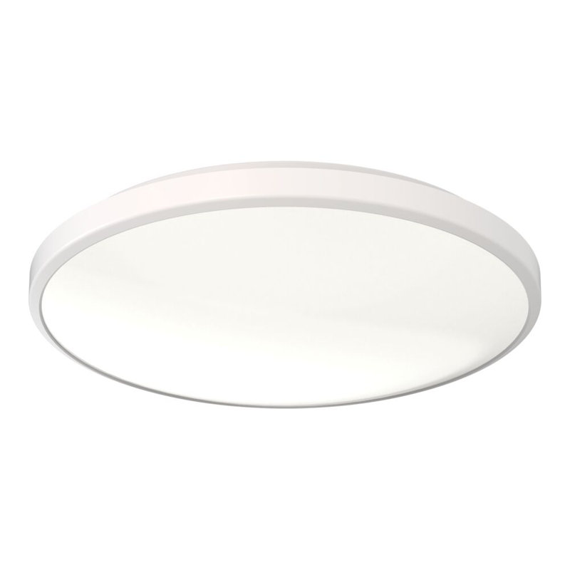 Plafonnier encastré rond 14 po FMLR à DEL, blanc 2700K-5000K, réglable jusqu'à 10%, anneau de finition noir interchangeable