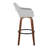 Sarah Fixed-Height Fabric Bar & Counter Stool with Bent Wood Legs & Round Footrest-105493368-100169897