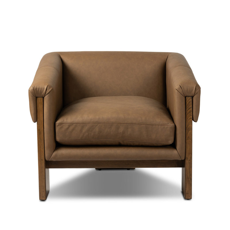 Fauteuil club l 34,75 po Sheresa, Cuir Maestro