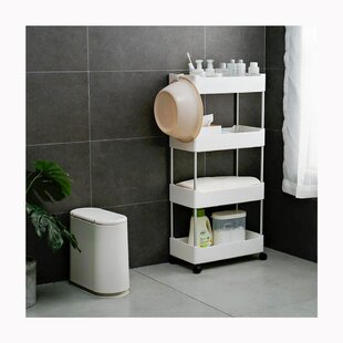 Ktaxon Pedestal Under Sink Storage Bathroom Vanity Cabinet Freestanding  Space Saver Organizer with Shelves, White - ktaxon