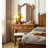 Solid Ash Wood Vintage Vanity Table With Mirror And Two Drawers