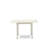 3 Piece Dining Room Table Set Contains a Rectangle Kitchen Table with Dropleaf and 2 Linen Fabric Upholstered Dining Chairs, 30x48 Inch, Linen White-38912607-38912593-38912599