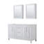 Ensemble de meuble-lavabo double 60 "avec miroir Daria-97961478-97961482