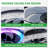 RGB Ceiling Fan With Lights, 19" Fandelier Low Profile Ceiling Fan, 3000K-6000K Dimmable & RGB Modern Flush Mount LED Ceiling Fan Light With Remote Control For Bedroom-1557115801