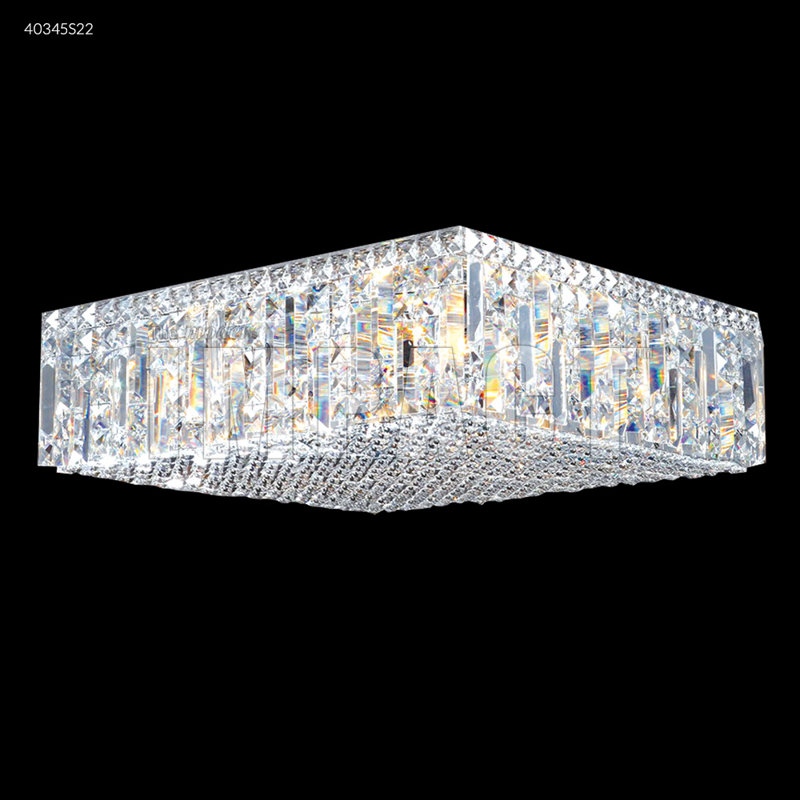 Contemporary Crystal Flush Mount