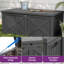 Boîte de rangement verrouillable en résine taupe 120 gallons Yitahome-89990111