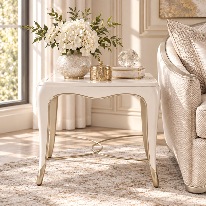 London Place Solid Wood End Table