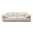 94.49" White 100% Polyester Modular Sofa cushion couch-107578486-107578468