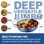 Granitestone Blue 5.5 Quart Multipurpose Deep Saute Jumbo Cooker Fry Pan with Glass Lid