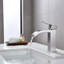 Waterfall Spout Bathroom Sink Faucet with Single-Handle and Pop-Up Drain Assembly-120276115