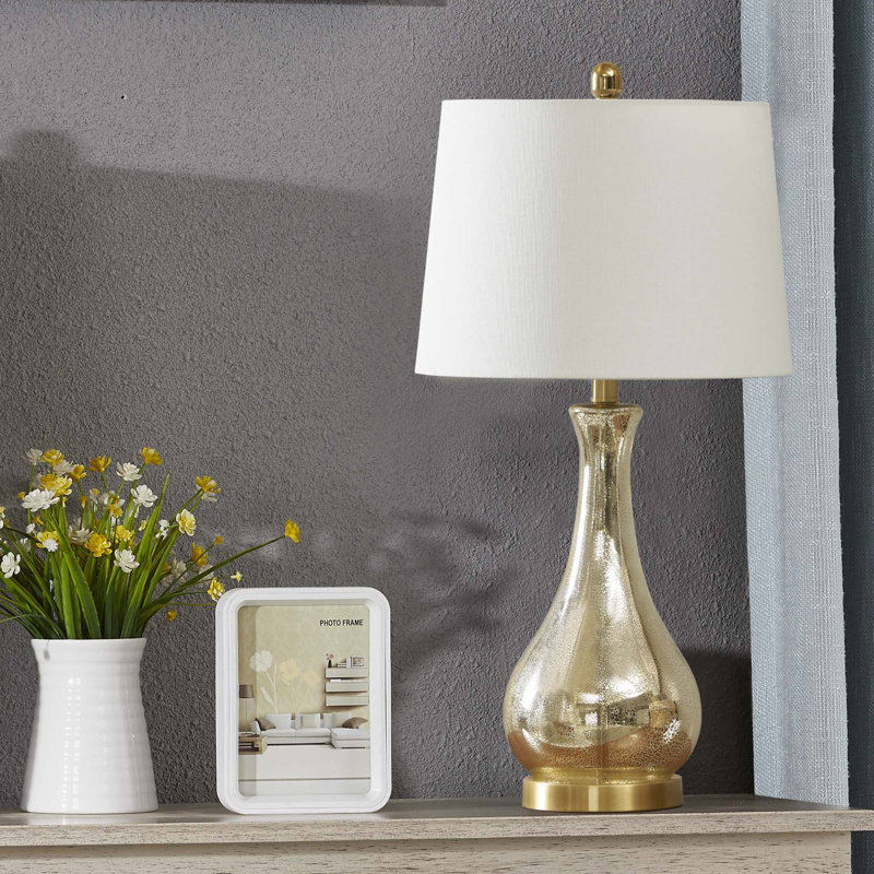 Brunet USB Table Lamp, Gold