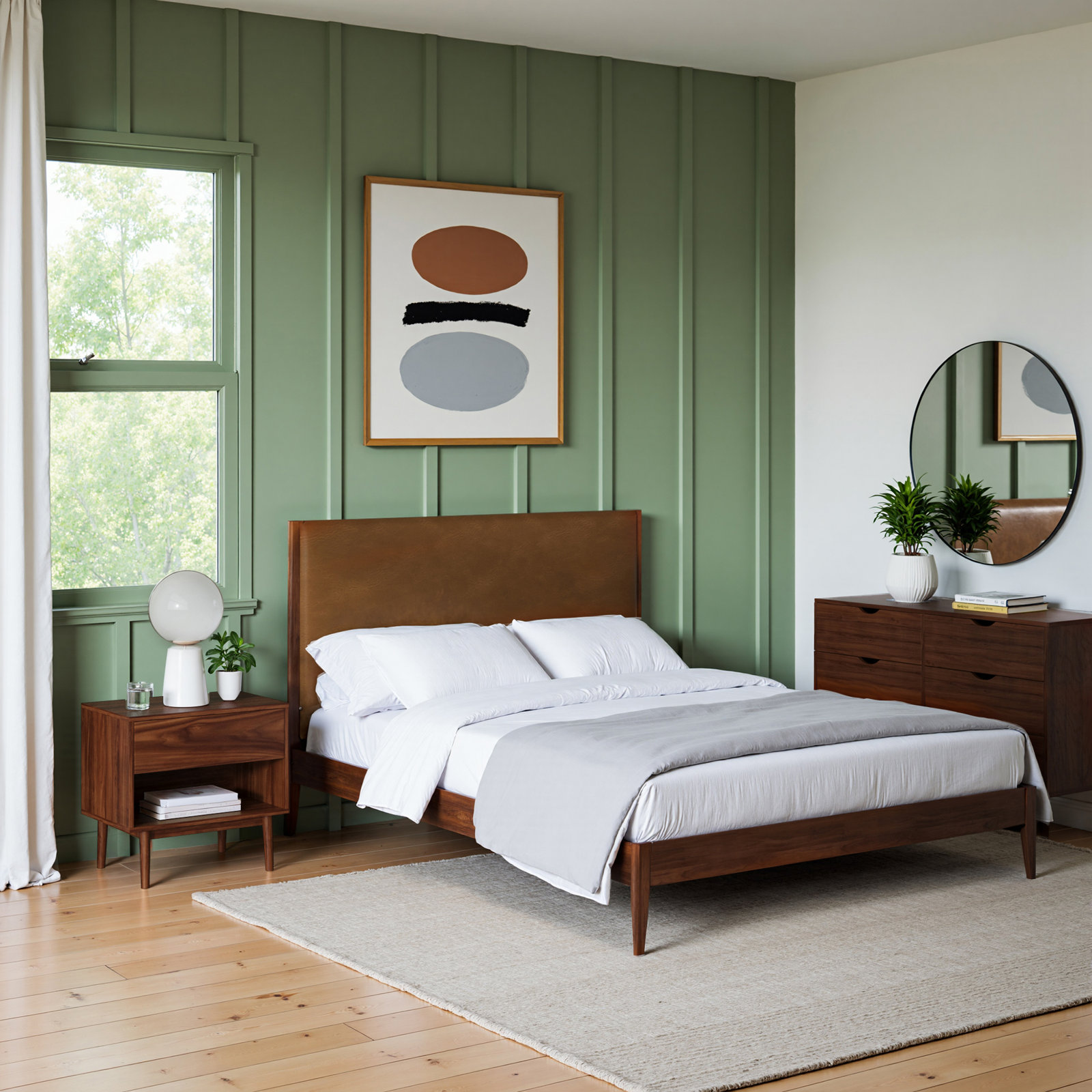 Indra Walnut Nightstand, Walnut