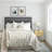 Serta Palisades Upholstered Padded Headboard, Adjustable Height Frame, Modern Tufted Design, Soft Linen-Textured Fabric-30956577-30956582