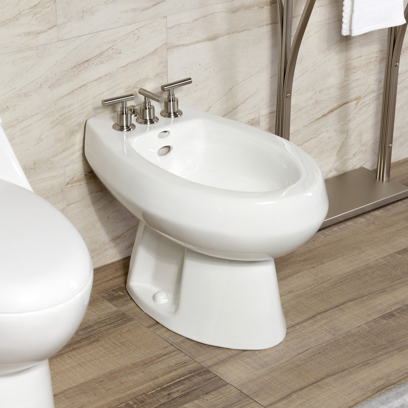 Robinet de bidet à poignée verticale Kingston, Nickel brossé