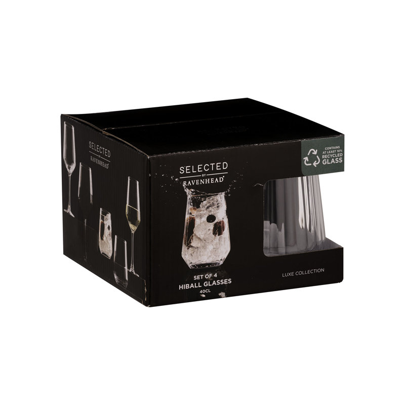 Luxe 400ml Highball Glass Set