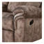 Causeuse inclinable en velours chocolat à deux tons Zubaida avec port USB et console-763801525