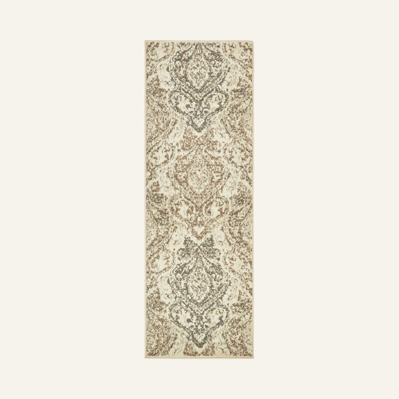 Tapis beige / brun Tobitha Southwestern, Tapis de couloir 2 pi x 6 pi 1 po