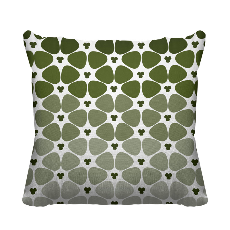 Housse et insert de coussin d'extérieur carré Shani, L 15 po x H 15 po, Vert