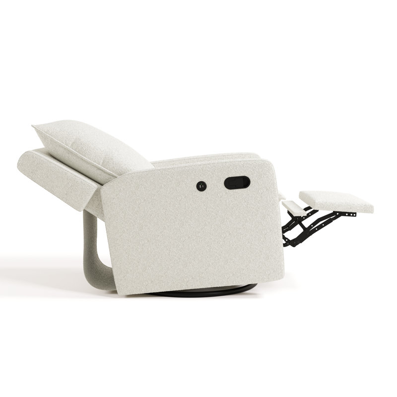 Storkcraft Timeless Recline Glider with USB, Ivory Boucle
