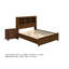 2pc Queen Bedroom Set, Storage Design, Brown, Nightstand-135283521