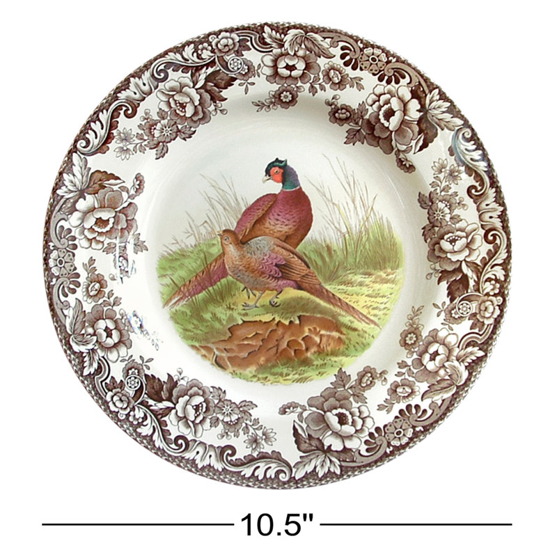 Assiette plate Spode Woodland 10,5 po Spode