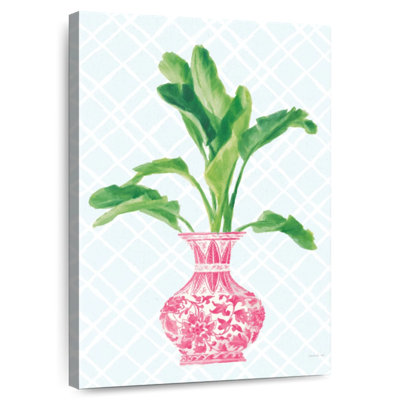 Harnek Palm Chinoiserie I - rose