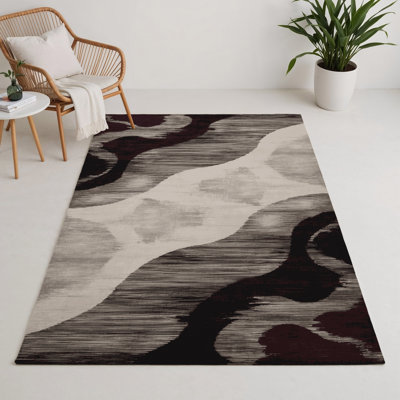 Tapis intérieur et extérieur beige Watercolor