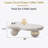 40 Inch Cloud Shaped Coffee Table With 3 Ball Legs For Living Room, Cream White-475462455