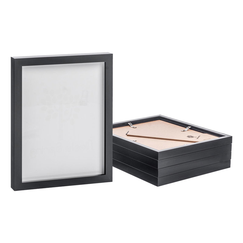 Photo Frames with 4" x 6" Mount - 8" x 10" - Black/Grey, Black, 22.50cm W x 27.50cm H x 2cm D