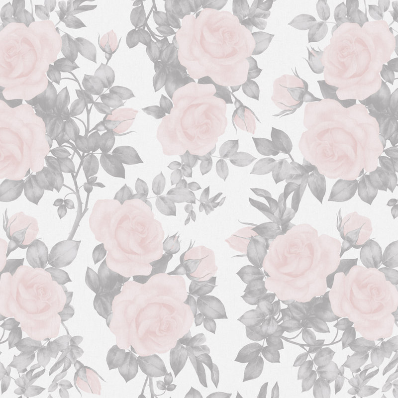 Rouleau de papier peint L 51,18 po x L 41,64 po chumbley, Rose