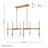 Parvesh 12 - Light Dimmable Modern Linear Chandelier