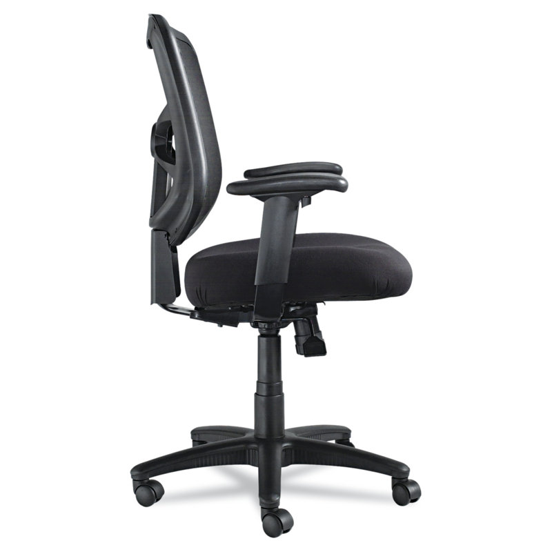 Black Mesh Executive Swivel Chair with Adjustable Arms