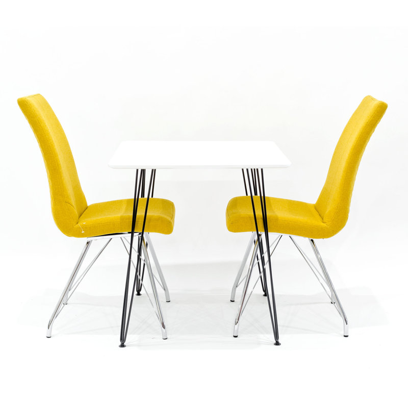 Maguire 2 - Person Dining Set, Yellow