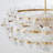Harlune 6 - Light Gold Drum Glass Chandelier-1478957878