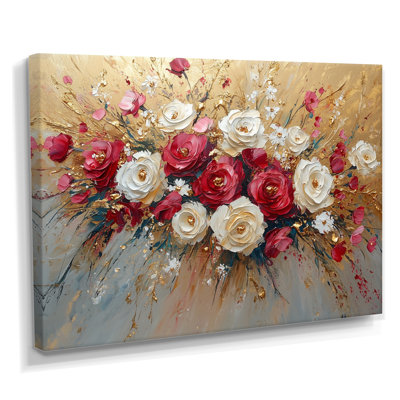 Wildflowers And Rose Autumn Harmony - Roses Wall Art