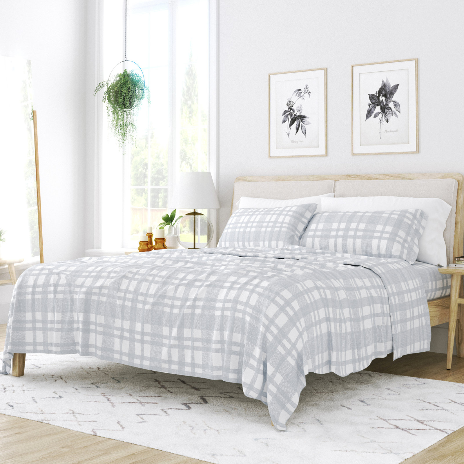 Rockport Cotton Flannel Sheet Set, Cal.King Sheet Set + 1 Fitted Sheet + 2 Pillowcase
