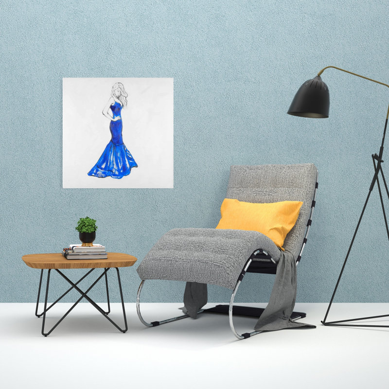 Lady in Dress Canvas - Art de la chambre à coucher pour la décoration intérieure