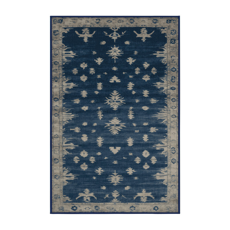 Tapis gris lavable à la machine, Rectangle 2 pi x 3 pi