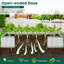 Lit de jardin surélevé galvanisé avec couvre-serre