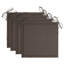Chaise de patio empilable en teck avec coussin-1360054849-1407841660