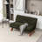 Johson Tufted Upholstered Loveseat with Wood Legs -1961042147