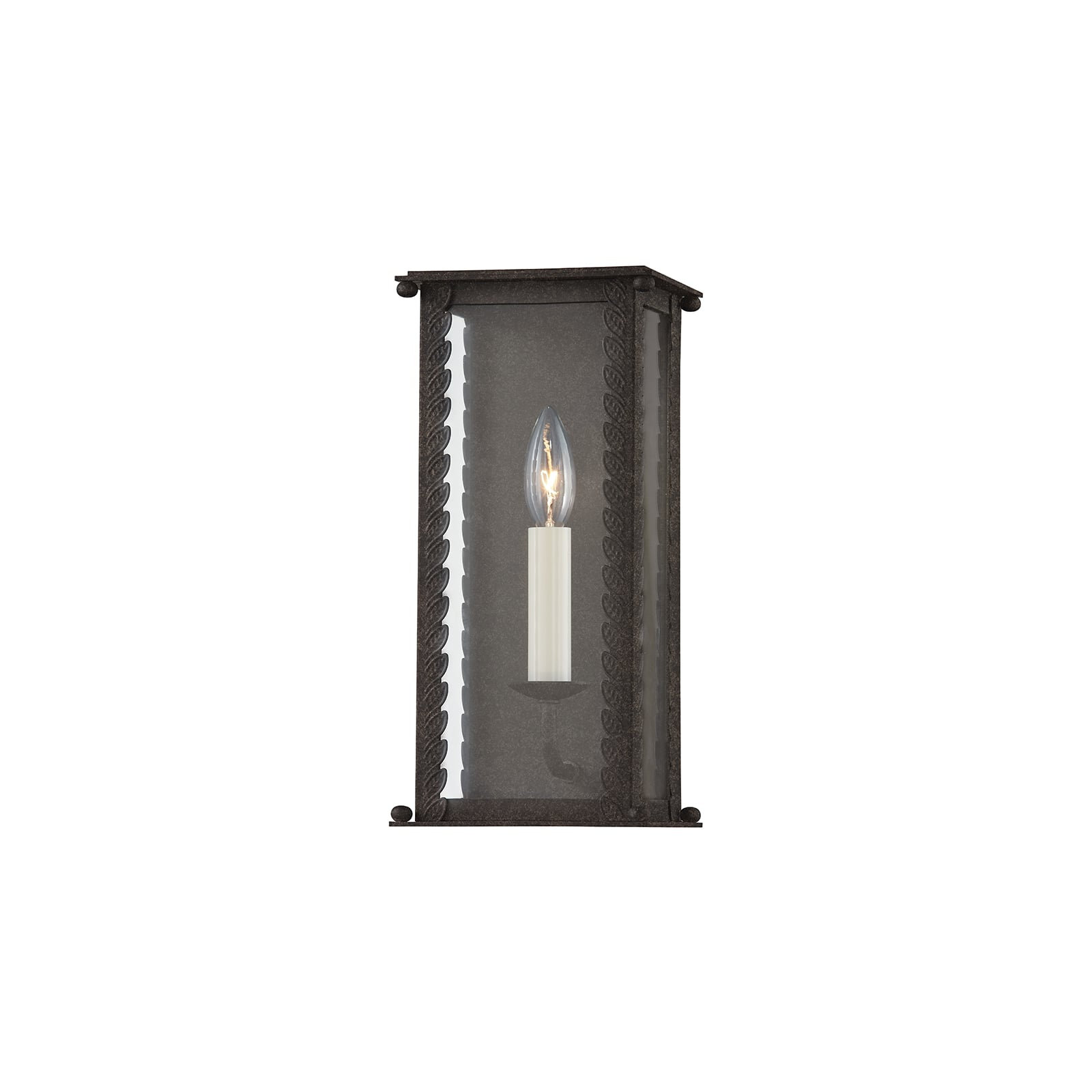 Zuma Light Wall Sconce, French Iron, 13" H x 6.25" W x 5.25" D